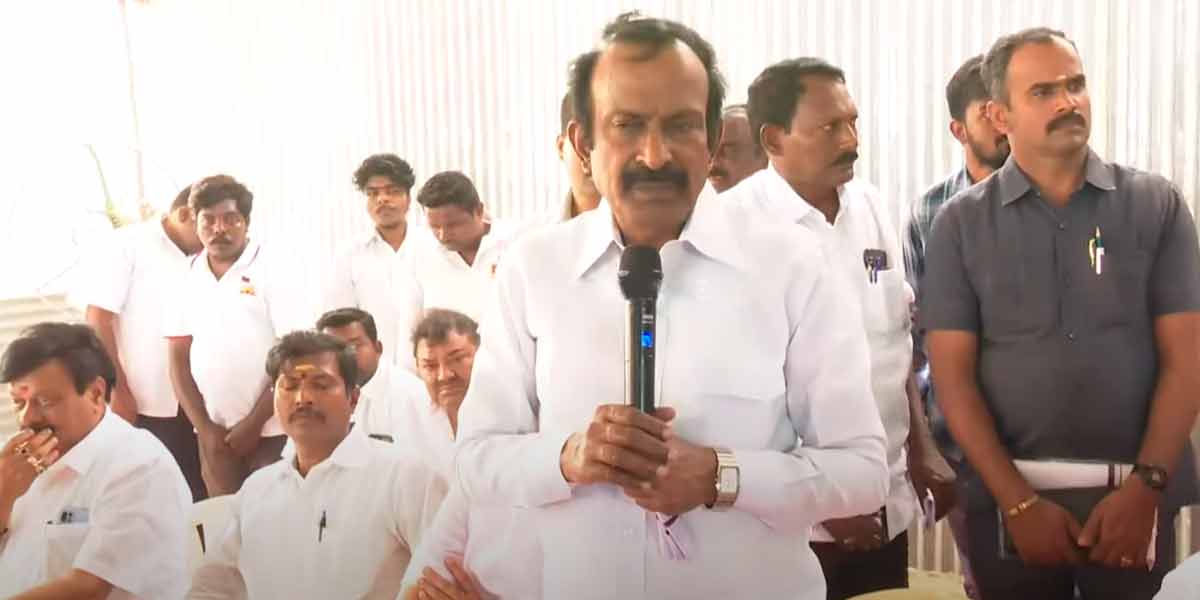 "It was the Chief Minister who asked EVKS Elangovan to contest" - Minister Muthuswamy's speech