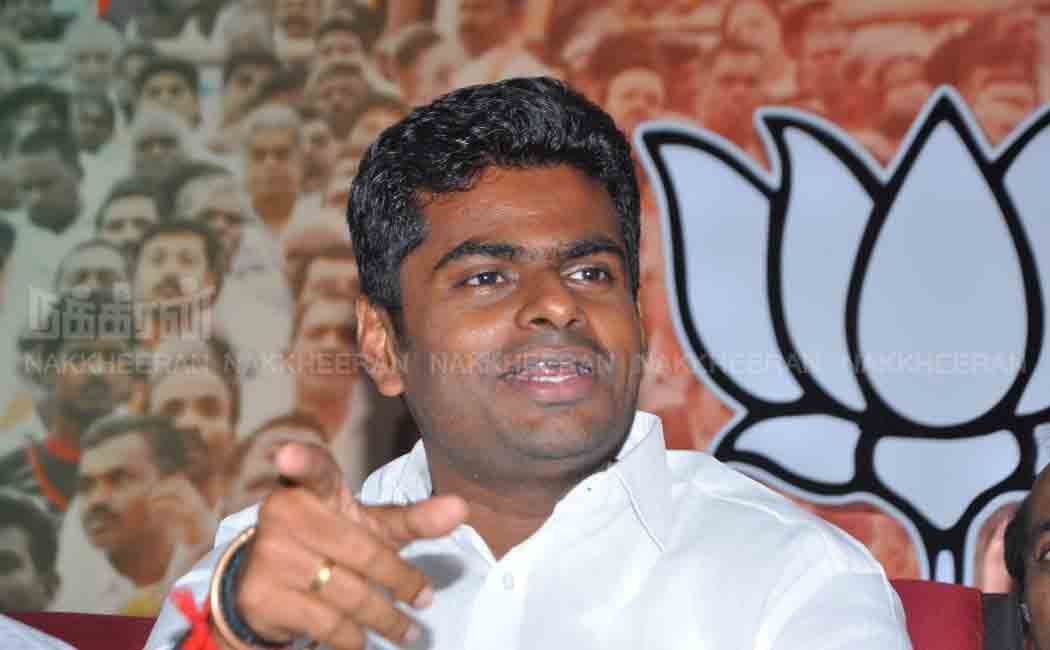 "No state chief minister talks like this." - Annamalai