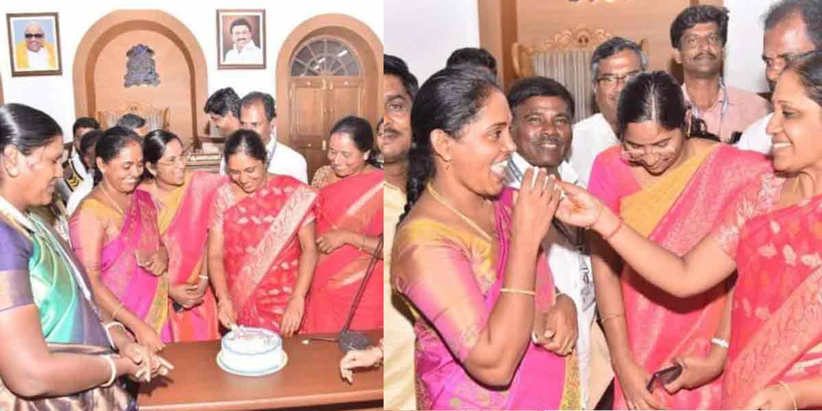Birthday event in the meeting hall