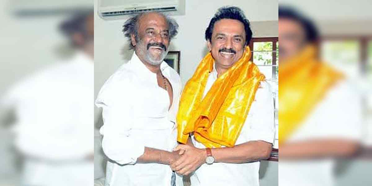 ''Delivered late but welcome '' - Stalin's congratulations to Rajinikanth!
