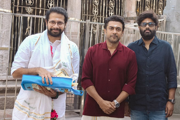 suriya 46 team in palani murugan temple
