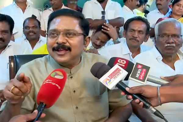 TTV Dinakaran says performance of the School Education Dept is highly condemnable