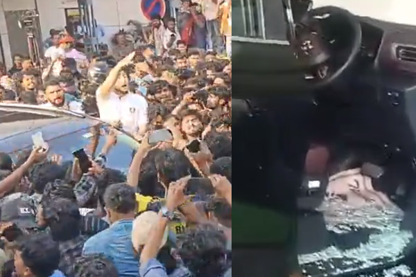 vijay car damage in kerala the goat movie shoot