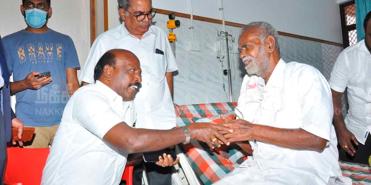 Minister M. Subramanian personally inquired about Nallukannu's well-being (Photos)