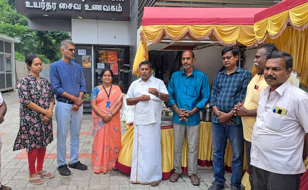 Exhibition of traditional organic food products at Chidambaram