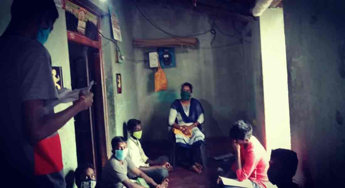 The teacher who goes to the homes of government school students and teaches them