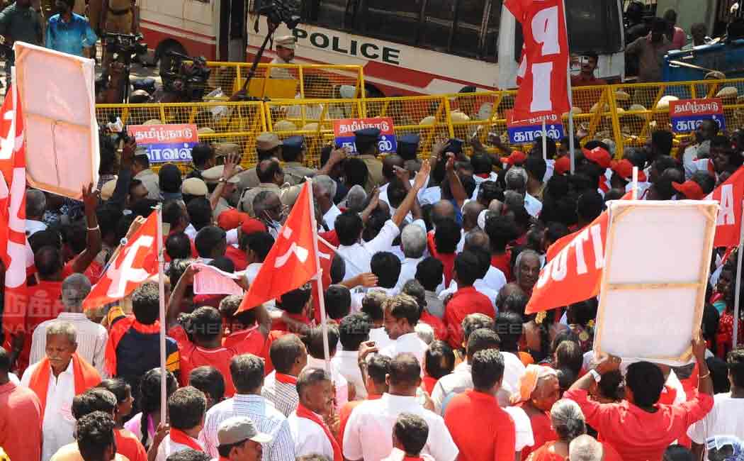 cpi chief nallakannu ayya participated in governor issue