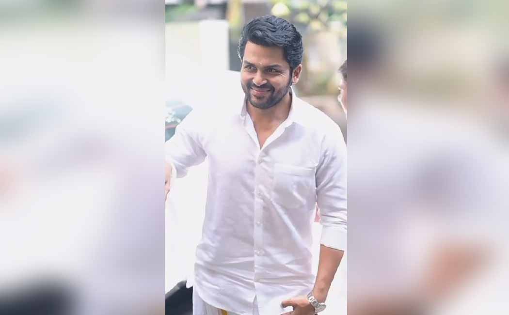 Actor Karthi movie pooja