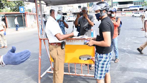 Corona virus issue - chennai police -