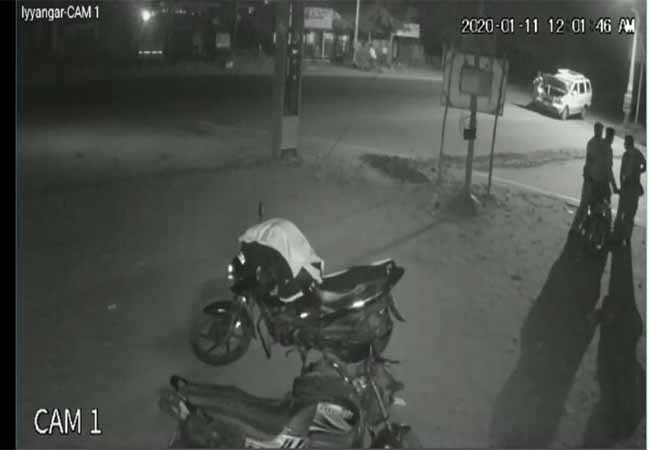 RAMANATHAPURAM DISTRICT POLICE SI INCIDENT CCTV FOOTAGE