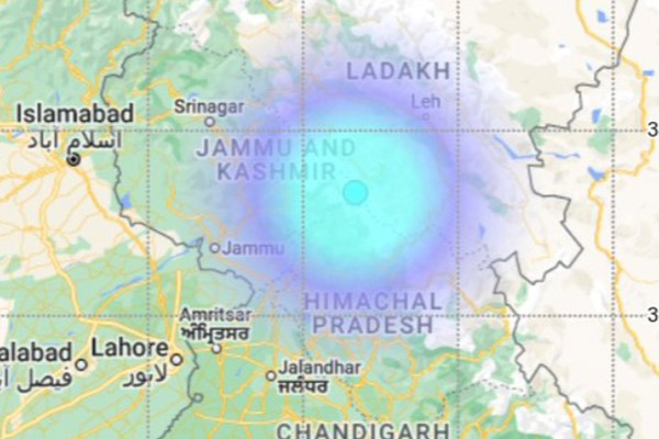 Earthquake in Jammu and Kashmir after Afghanistan!