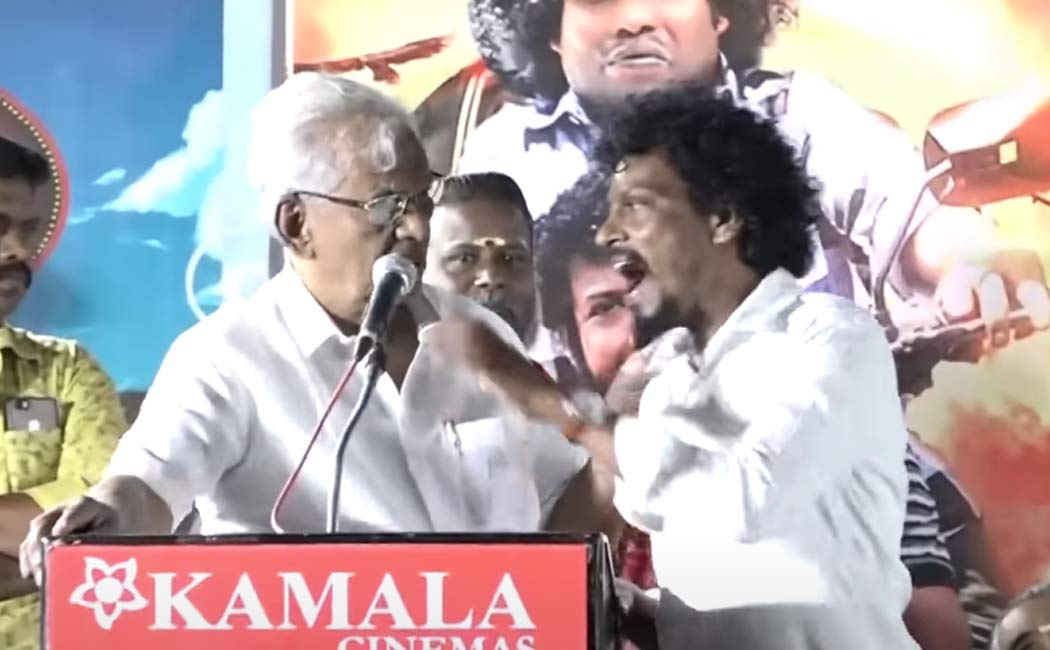 K. Rajan is an angry Sendrayan Lokal Sarakku Audio Launch