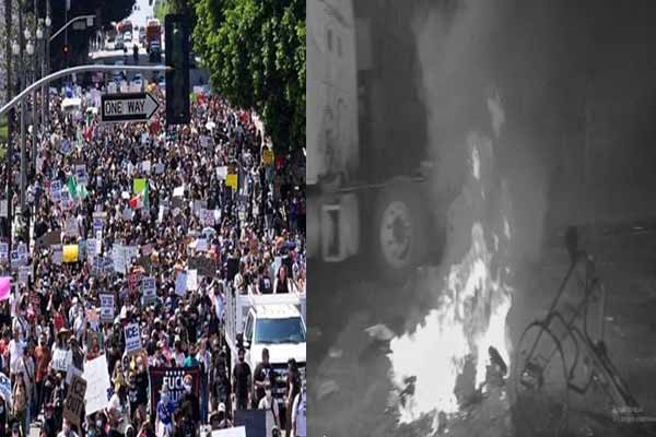 Riots break out America forTrump's order of action