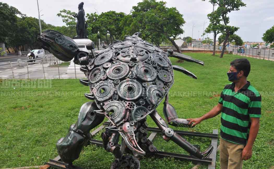 Chennai Corporation beautifies the beach meadow