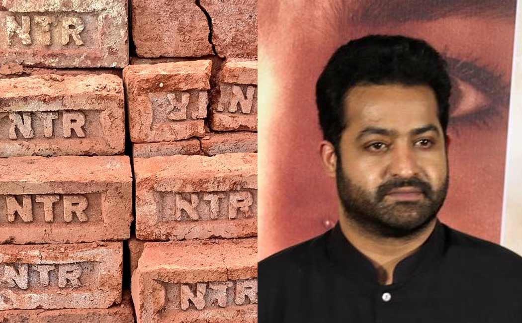 Jr Ntr fan builds house using bricks with actor's name engraved