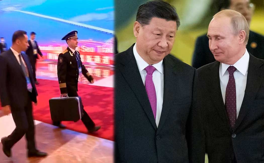 briefcase that Russian President Putin took to China