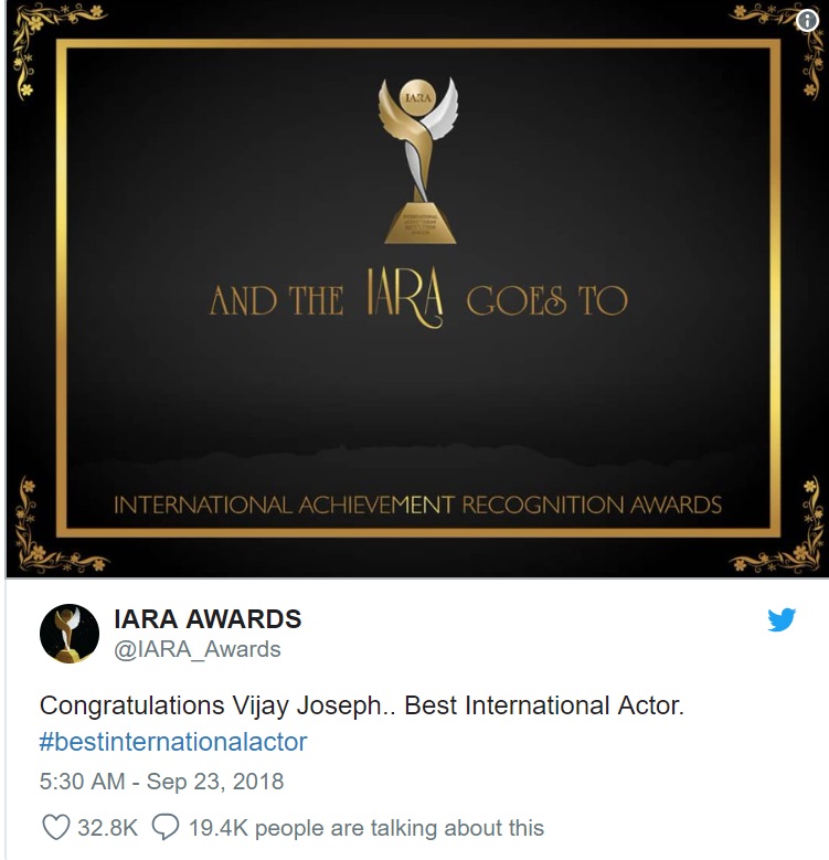 vijay iara award