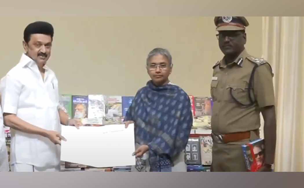 cm mk Stalin who donated the books