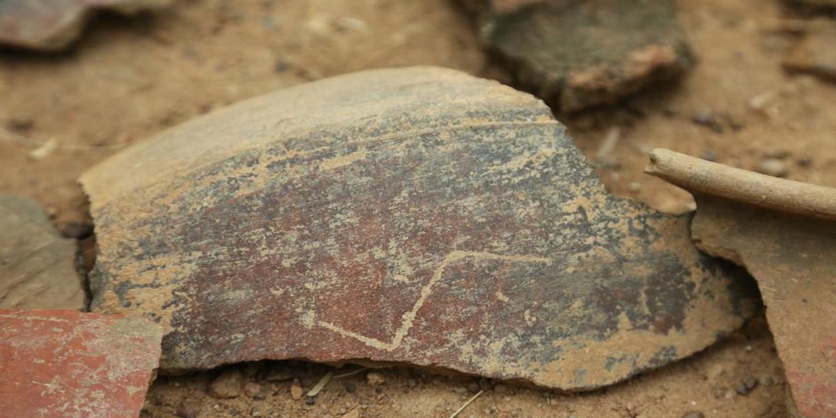 Discovery of Pottery Inscriptions at Pandyan Fort