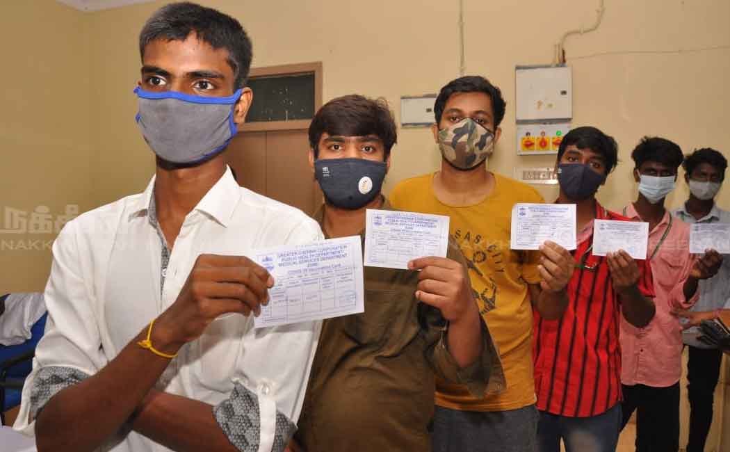 Vaccination camp for students in Nandanam