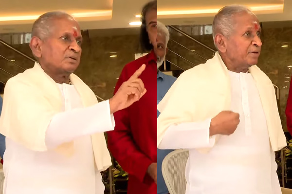 ilaiyaraaja angry at press meet