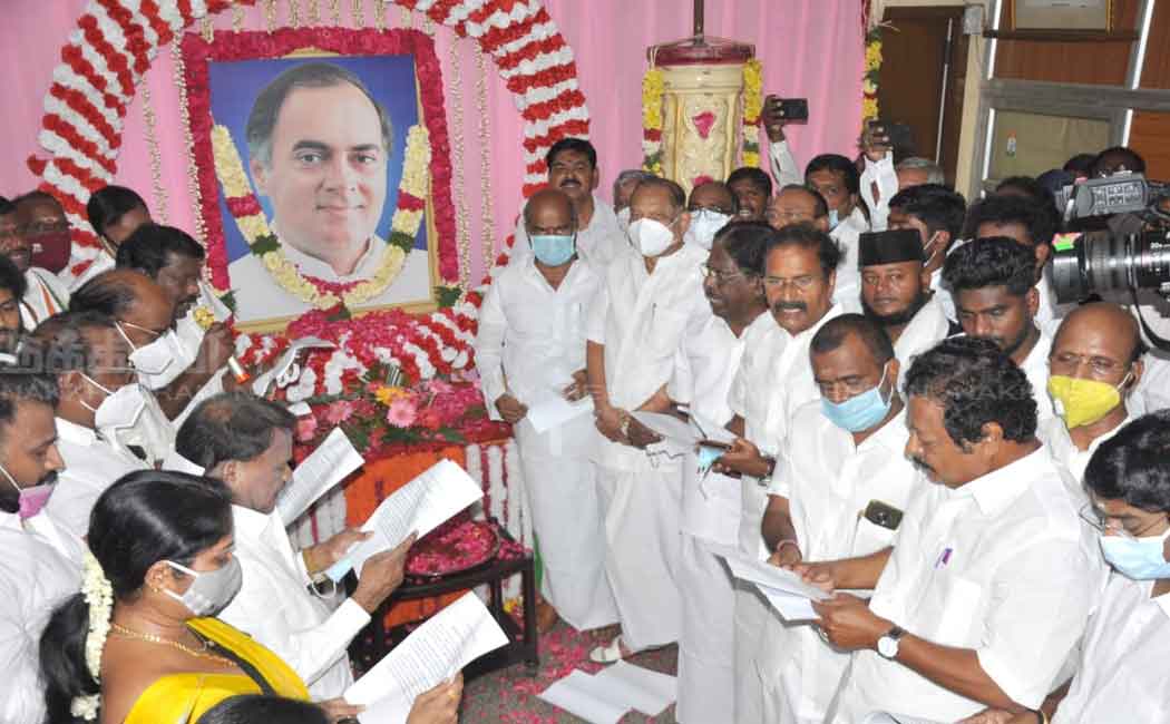 Former Prime Minister Rajiv Gandhi's birthday celebration