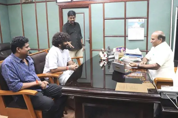 vignesh shivan meet pudhucherry minister