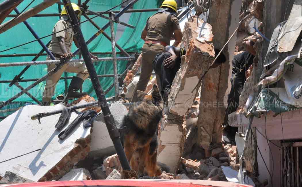 chennai parrys corner building unexpected incident