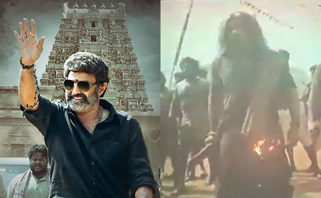 Veera Simha Reddy celebration fire acident in theatre