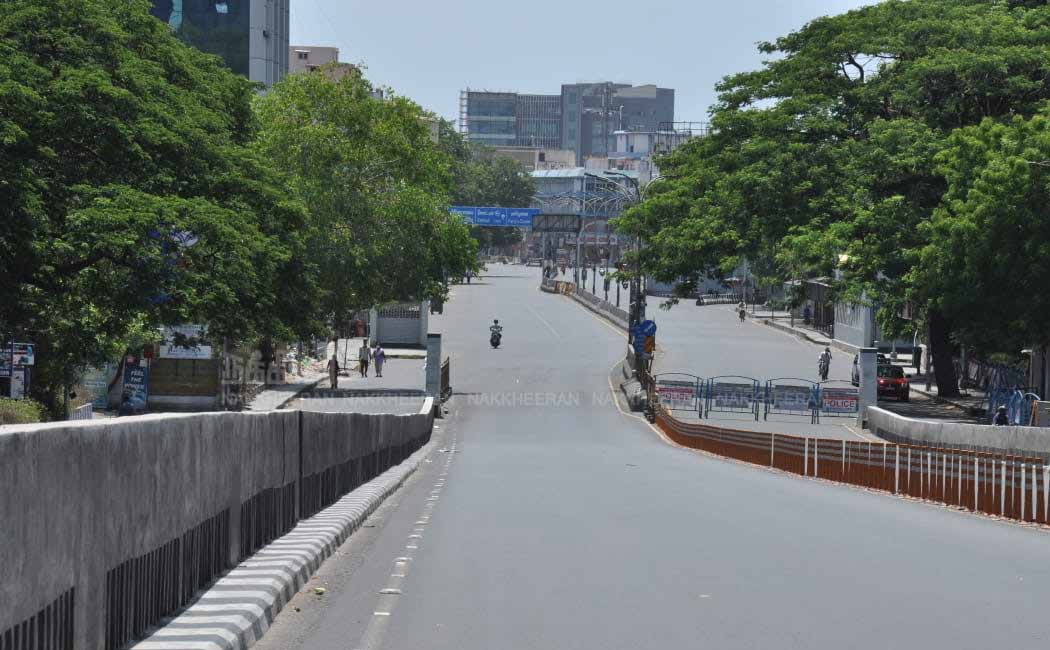 lockdown chennai roads