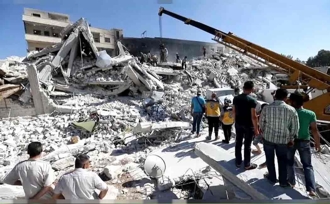 18 people lost their life in blast happend in syria
