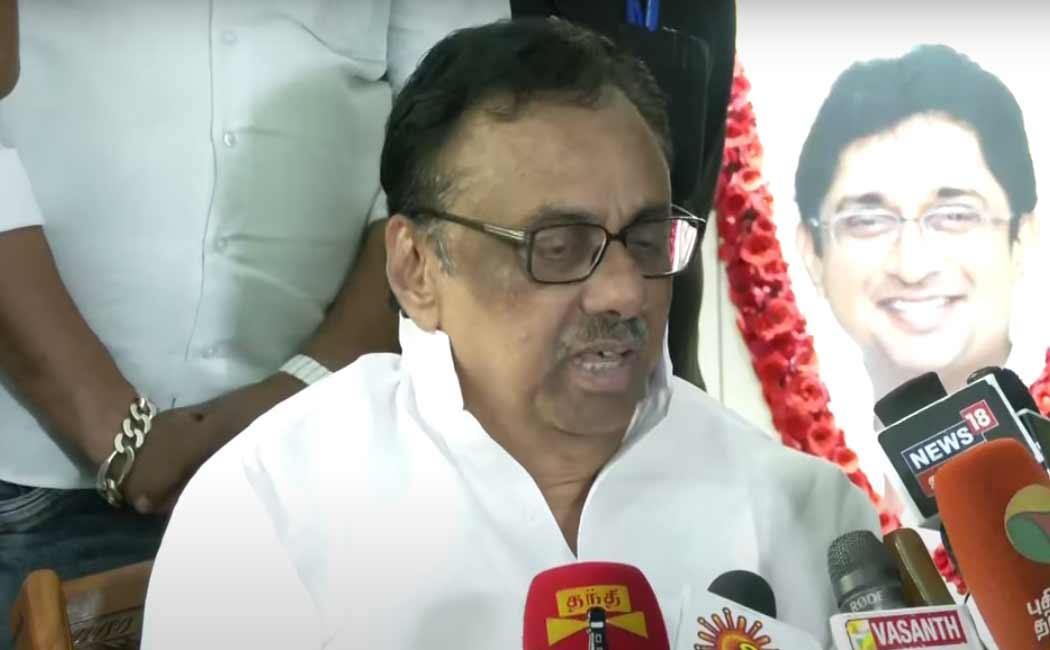 EVKS elangovan seeks chance for son in erode by-elections