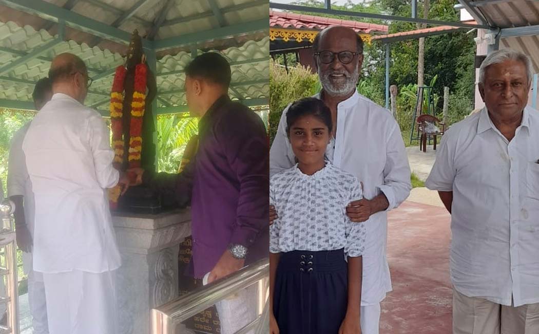 rajini meets his native place krishnagiri
