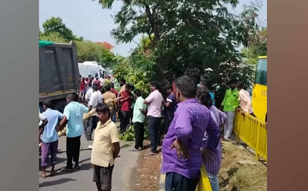 Tipper truck accident Chief Minister M. K. Stalin's relief announcement