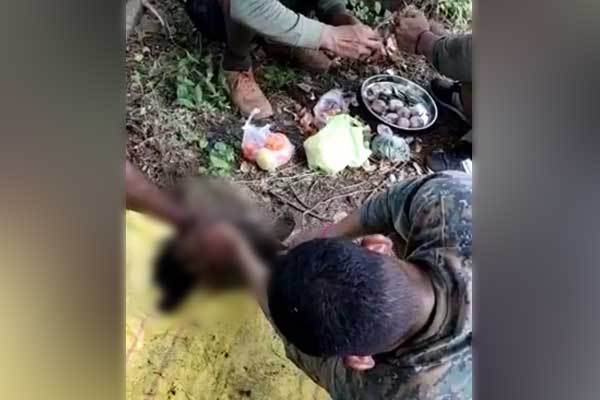 Rapid Response Force Police who cook and eat turtle curry