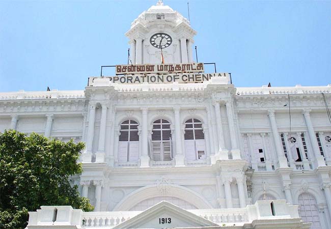 chennai marina beach road shops high court order corporation