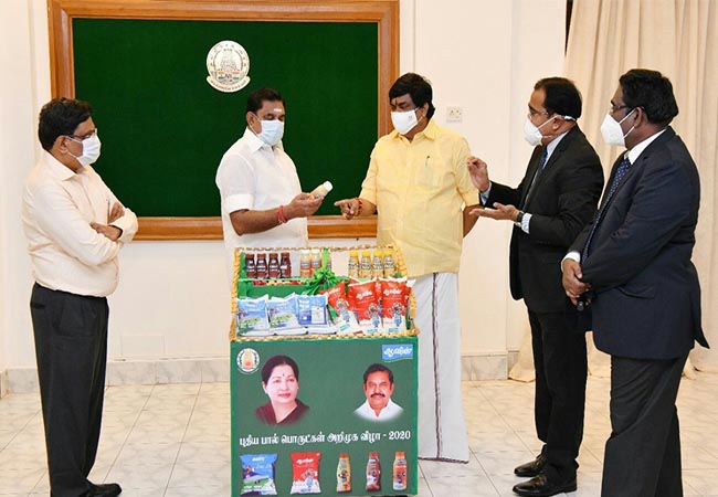 aavin new products launched cm palanisamy