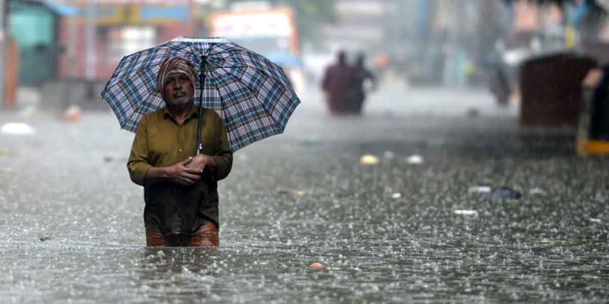 Chance of rain in 29 districts in three hours