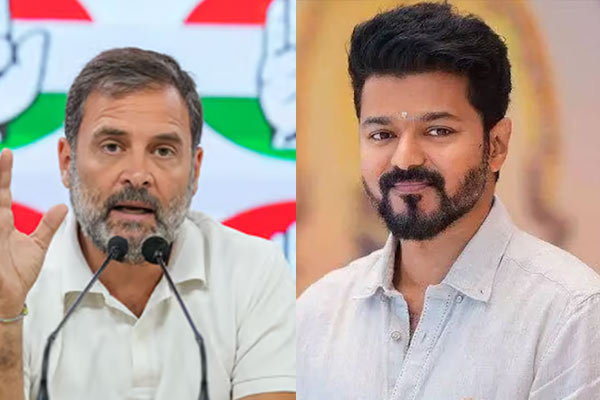 Congress leader Vijay congratulates Rahul Gandhi!