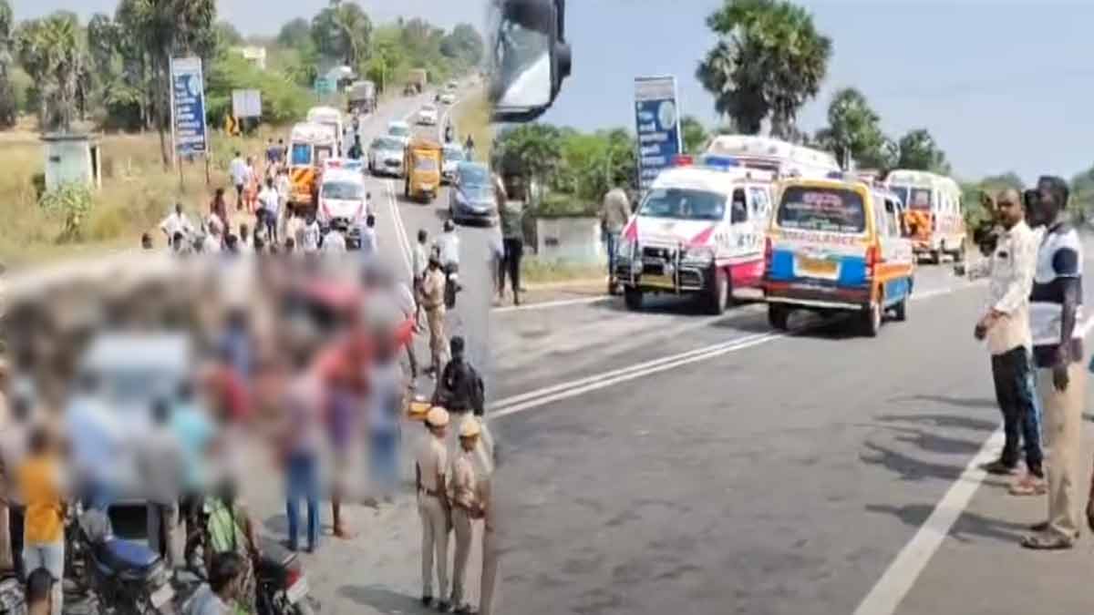 Fatal accident near Thirumayam; 3 people lose their live