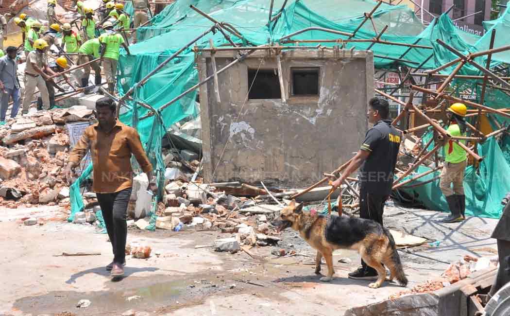 chennai parrys corner building unexpected incident