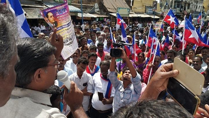 Corona blocking on Tamil Nadu border
