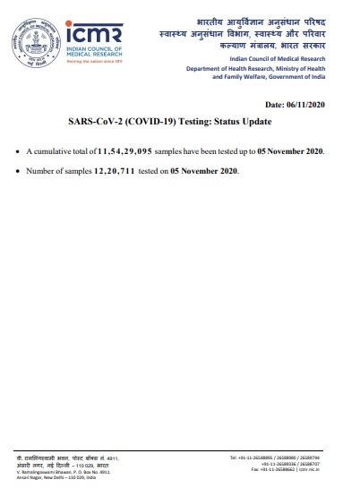 india coronavirus samples tested icmr