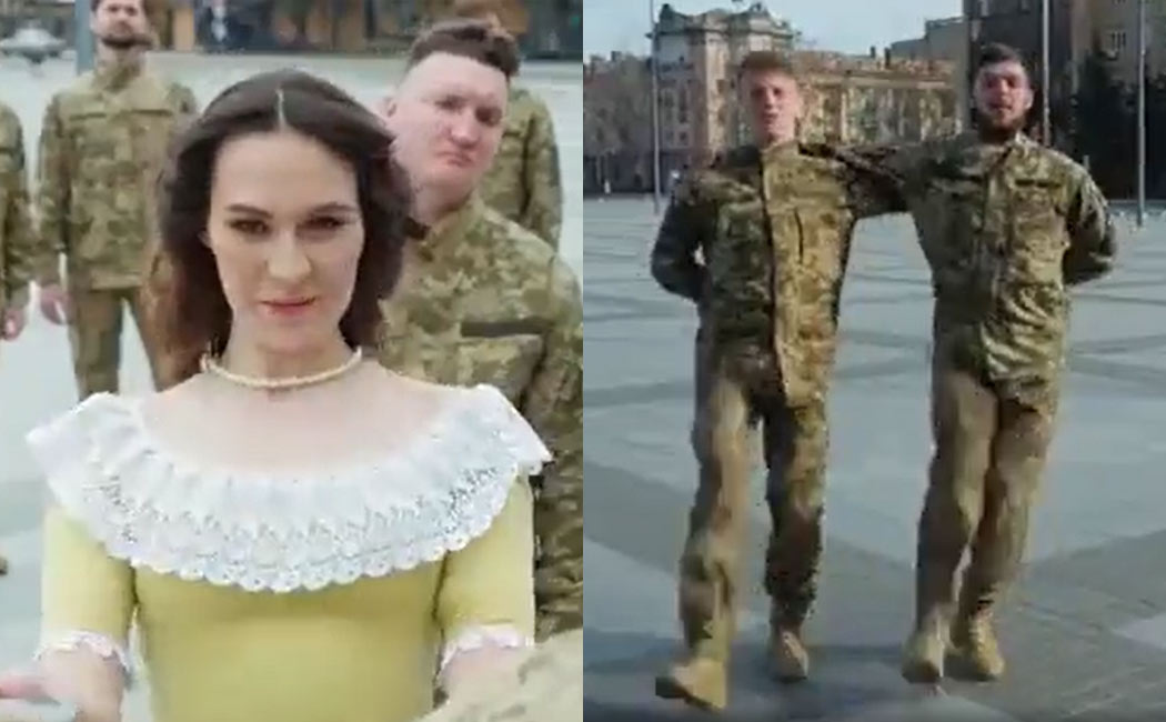 Ukrainian Military Dancing RRR Naatu Naatu