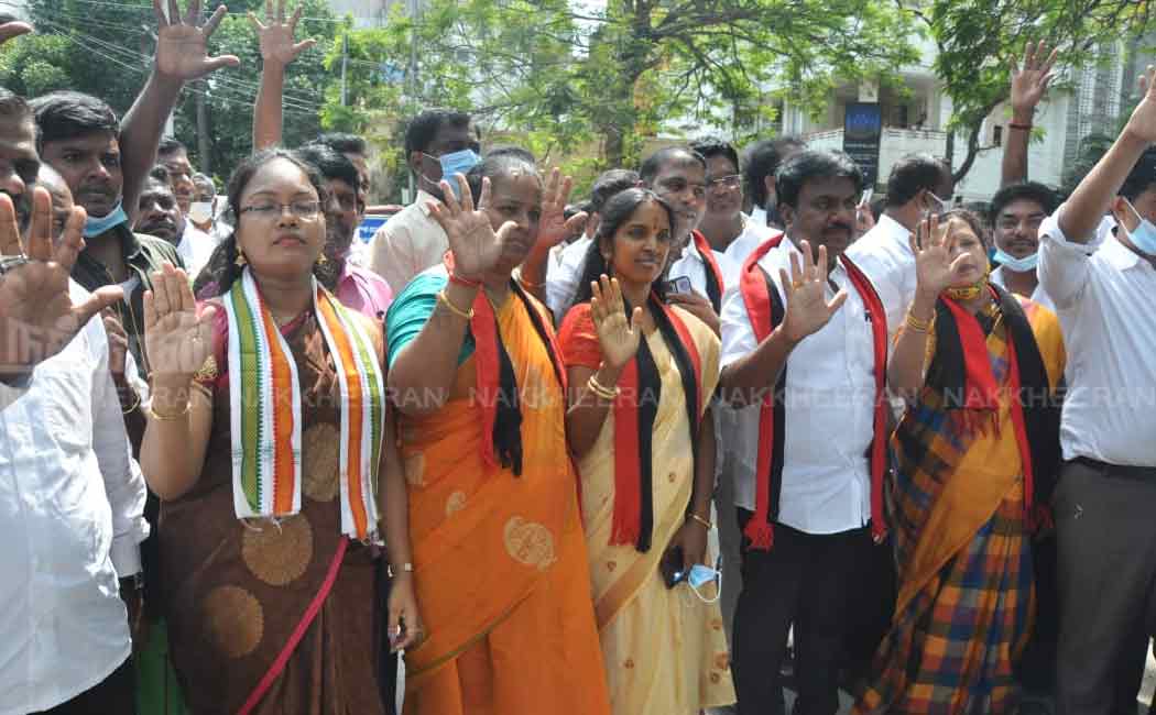 Various party candidates gathered to file nominations