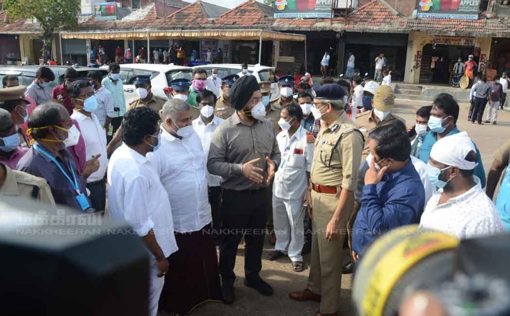Corporation Commissioner visits koyambedu market