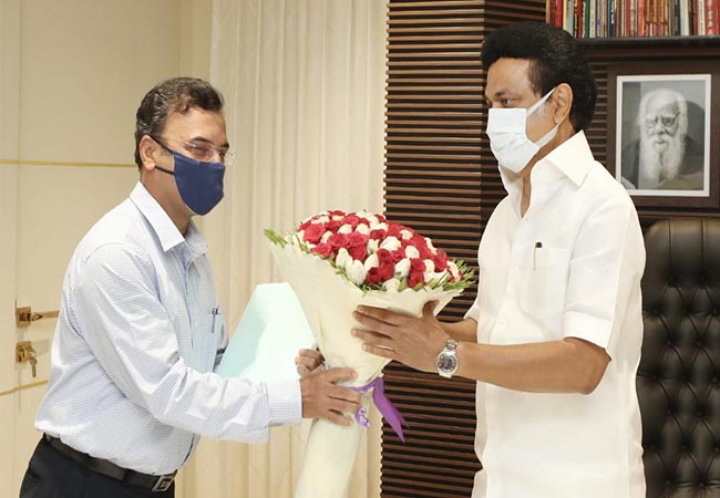 tamilnadu chief secretary discussion with dmk chief mk stalin