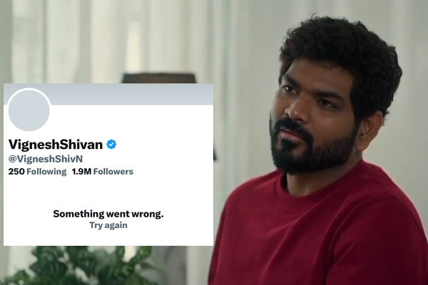 vignesh shivan de activated his x acount