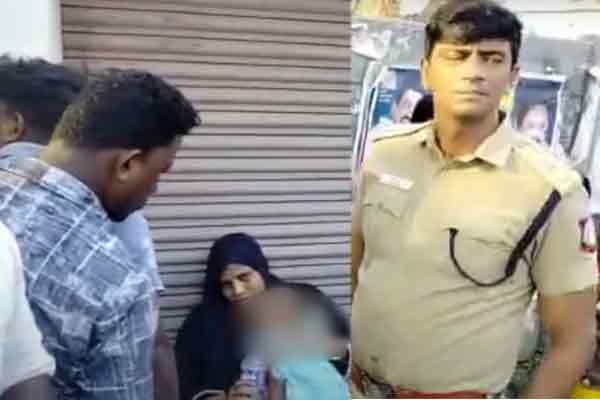 nagapattinam police sp kizhvelur incident woman with young baby safe