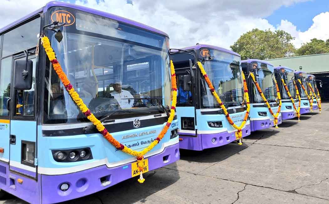 low floor bus routes in Chennai mtc bus